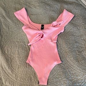Windsor Sweet Vibes tie front bodysuit